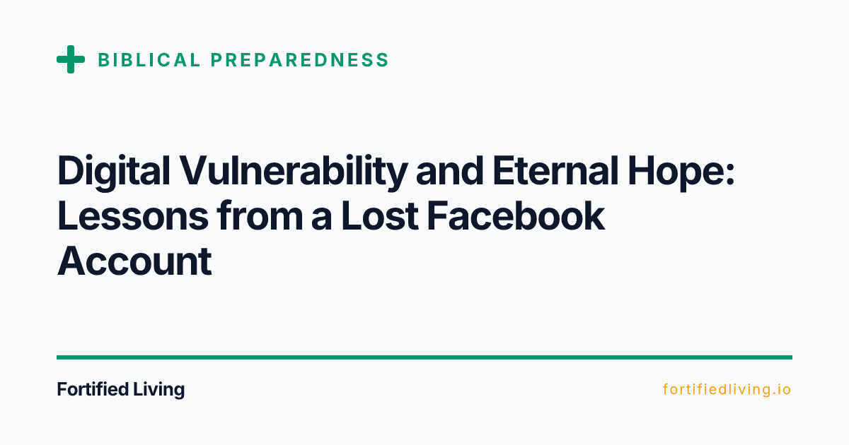 Digital Vulnerability and Eternal Hope: Lessons from a Lost Facebook Account