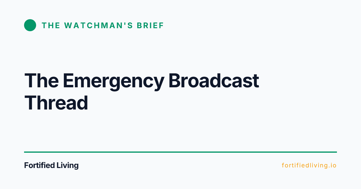 The Emergency Broadcast Thread